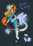 blue pansy Lepidaemos - CLOSED by artofdroth