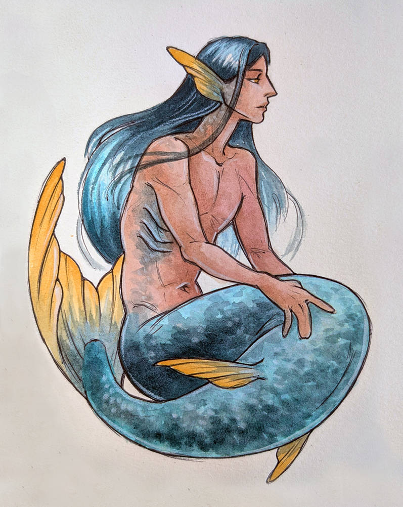 Merman Custom simple merman design by artofdroth on DeviantArt