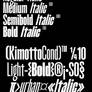 Kimotto Condensed | Condensed Sans