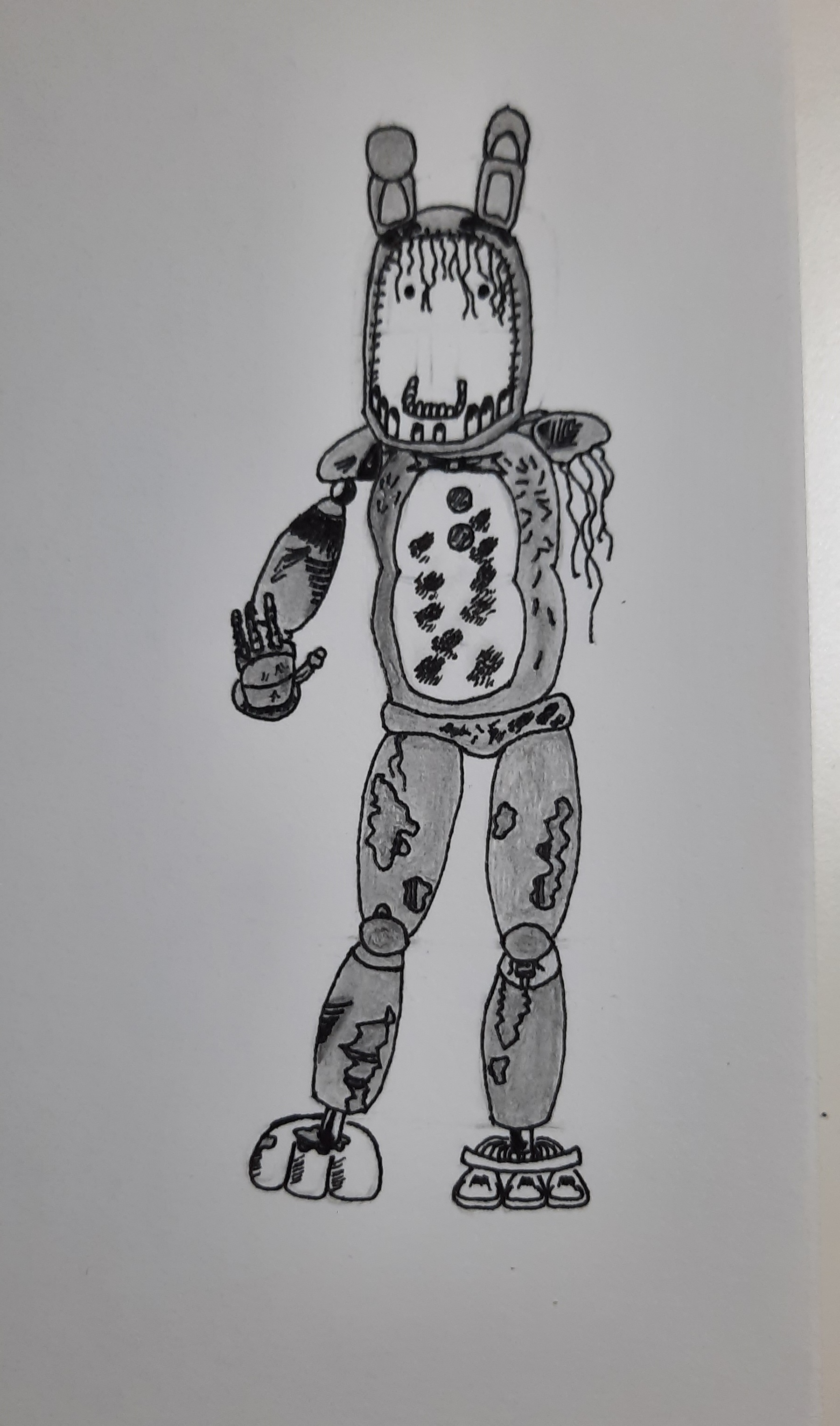 Withered Bonnie Sketch by NeesOlties on DeviantArt