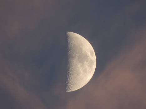 July Moon in the Clouds