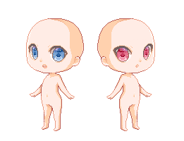 Pixel doll base