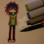 Chibiesque Scene Kid (purple and pink)