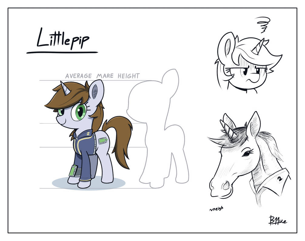 Littlepip Character Ref Sheet by B11ueTwo on DeviantArt