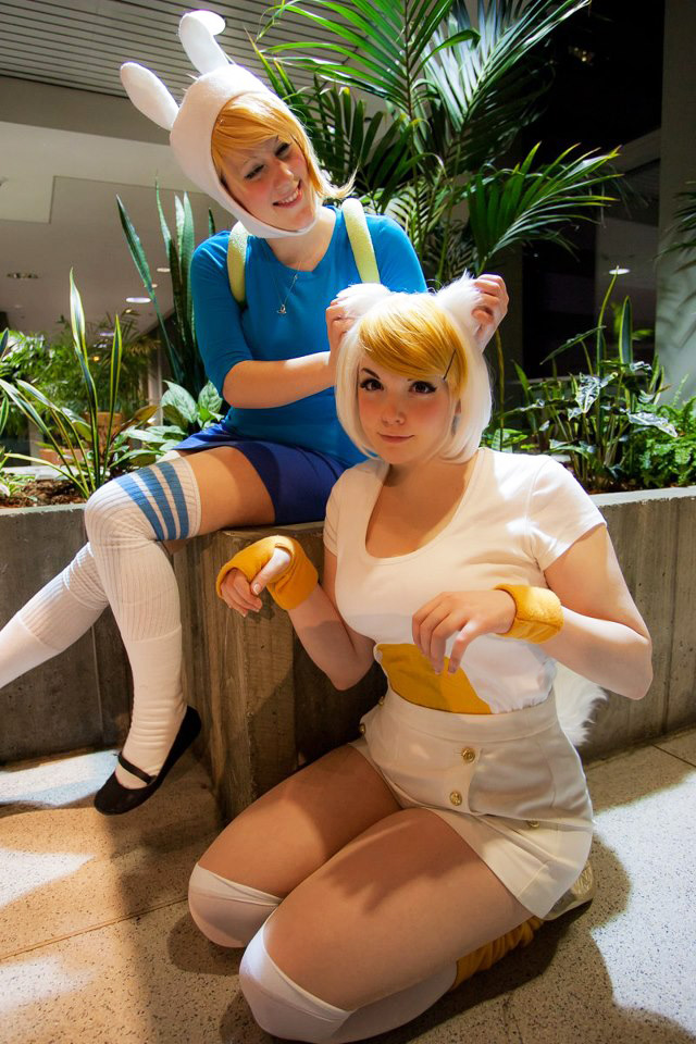 With Cake the Cat and Fionna the Human