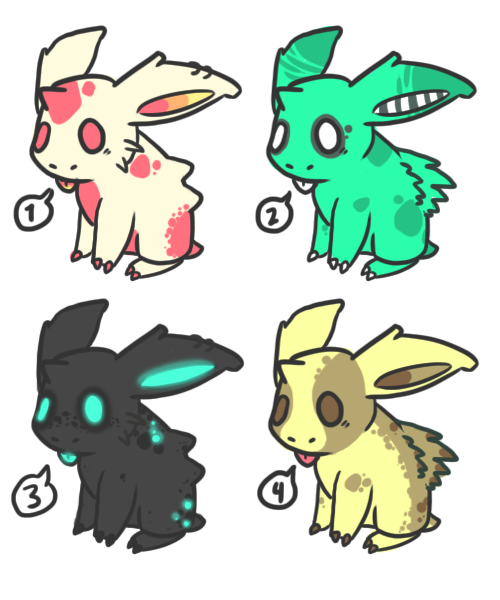 Nidoran Adoptables - $3 or 300 points each OPEN