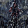 Rain on the red devil (Hellboy)