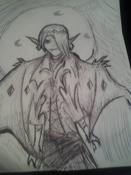 Winged Ghirahim On paper