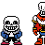 My Sans and Papyrus OW Sprites