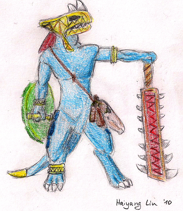 Lizardmen Skink Chief