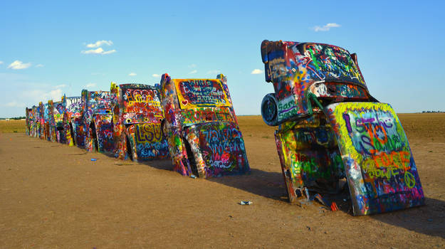 Cadillac Ranch,Amarillo,Texas