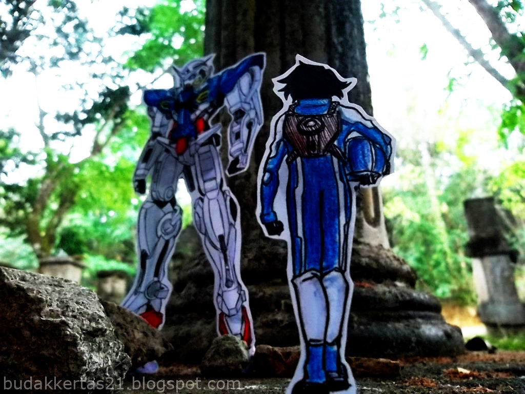 Paper Child Gundam Exia ft. Setsuna F Seiei by BudakKertas21 on DeviantArt