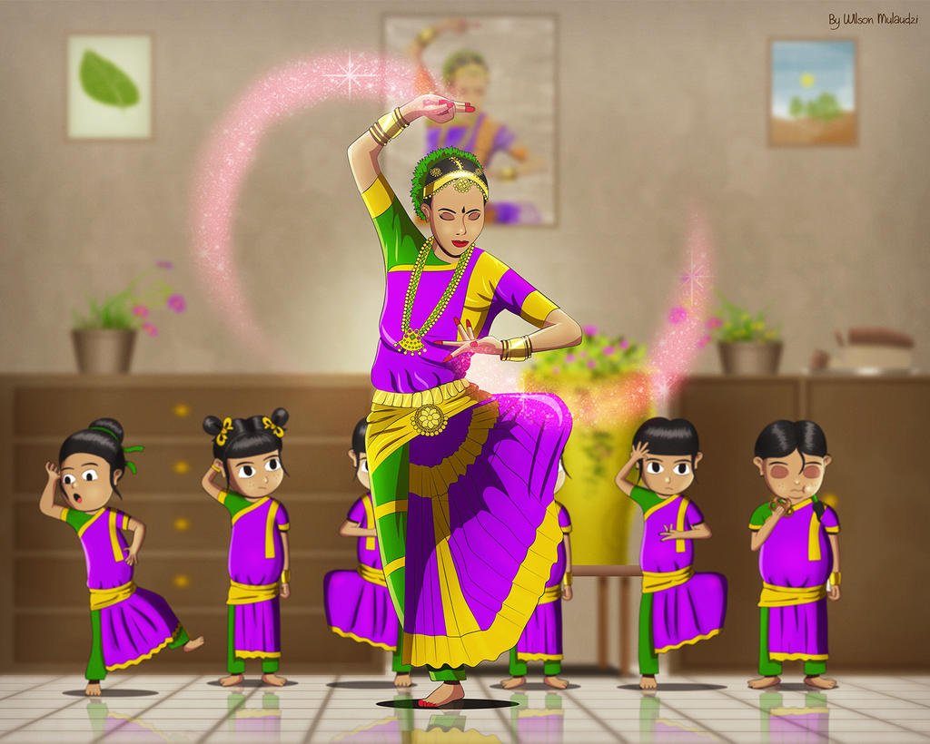 Practice makes perfect(bharatanatyam dance pose) by WIZBA on DeviantArt