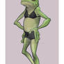 Frog with Lingerie