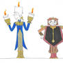 Lumiere and Cogsworth