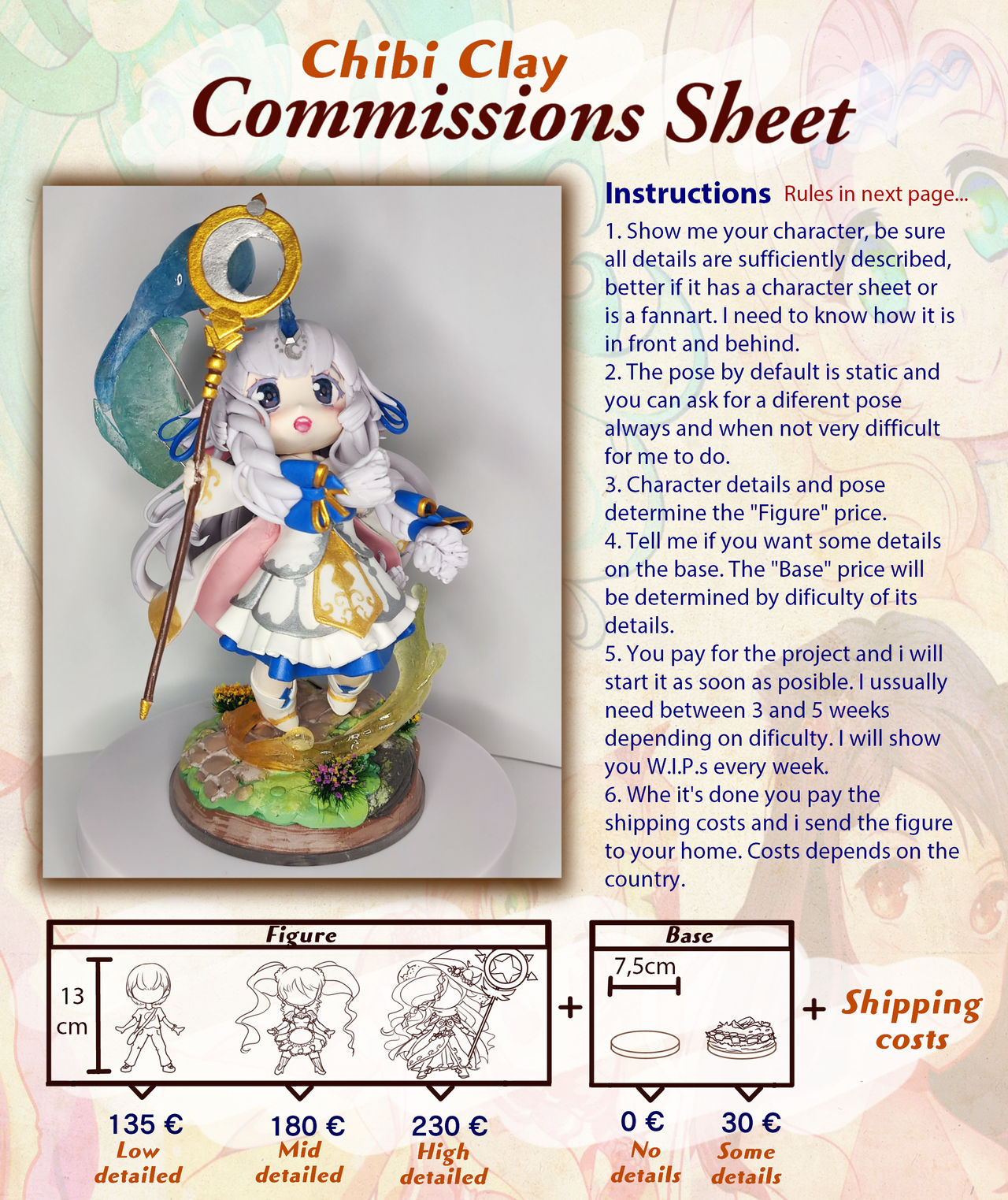 Chibi clay commissions: OPEN (1 SLOT)