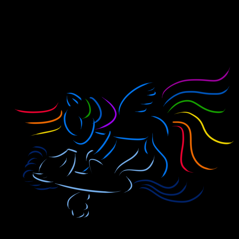 Minimalistic Rainbow Dash x Soarin