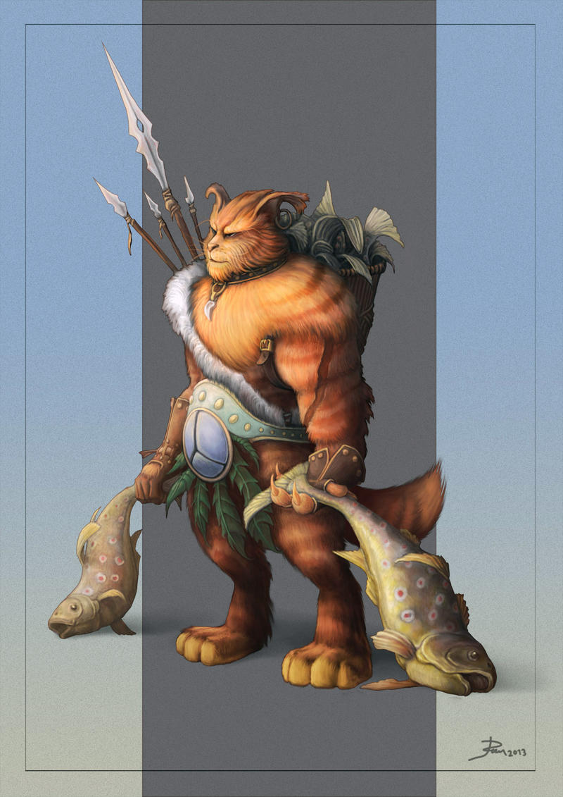 Werecat fisherman