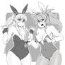 Sumire and Koumei - Bunny time