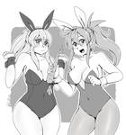 Sumire and Koumei - Bunny time by OMizukaO