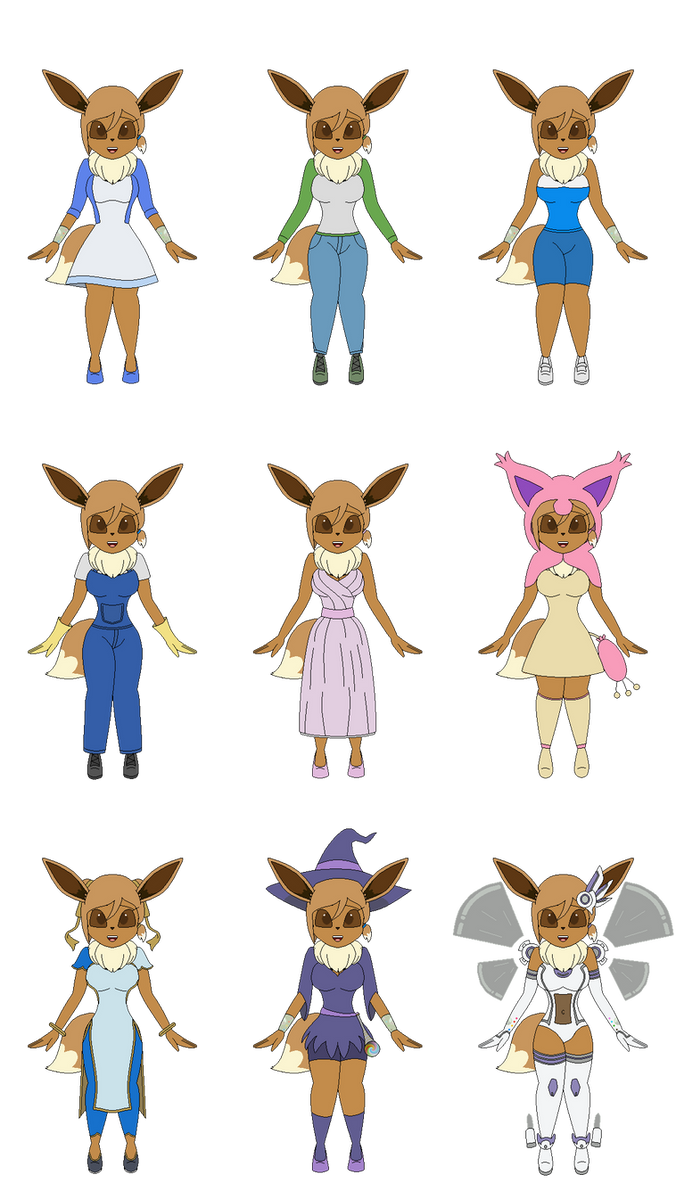 Eva Rae Clothing Eva Eevee's Outfit Set 3 by redryan2009 on DeviantArt