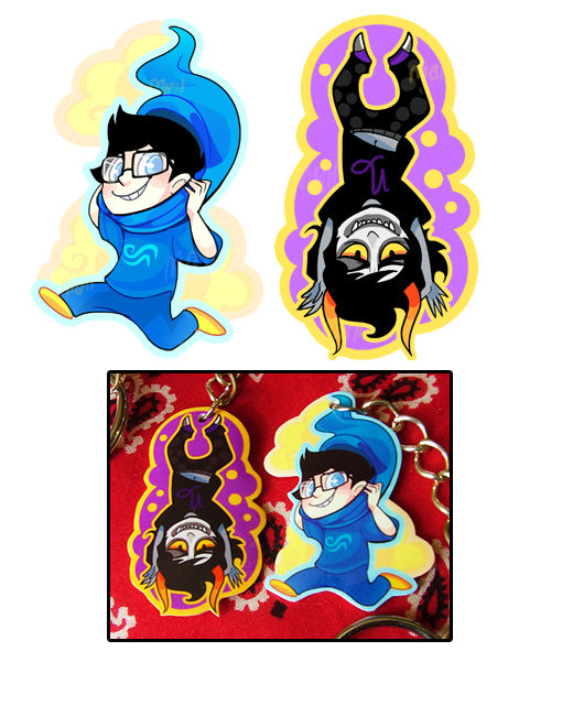 Homestuck Keychains by MagicBunnyArt on DeviantArt