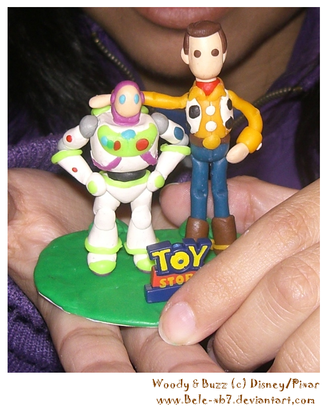 Woody and Buzz in Plasticine 2