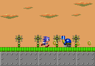 Sonic Chaos: Mecha Green Hill 16-bit