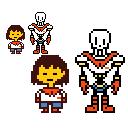 Fripyrus(Frisk with Papyrus Clothing)