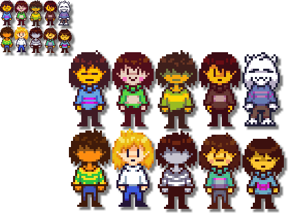 UNDERTALE: Frisk and Chara (Bits n' Pieces styled) by TheCamilocho49 on  DeviantArt