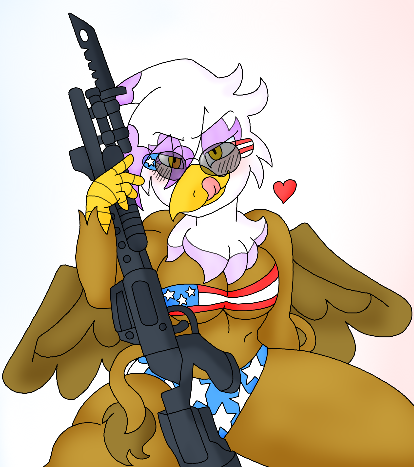 :Commission: Belated 'Murica Birb