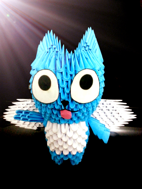 Happy (Fairy Tail) 3d Origami