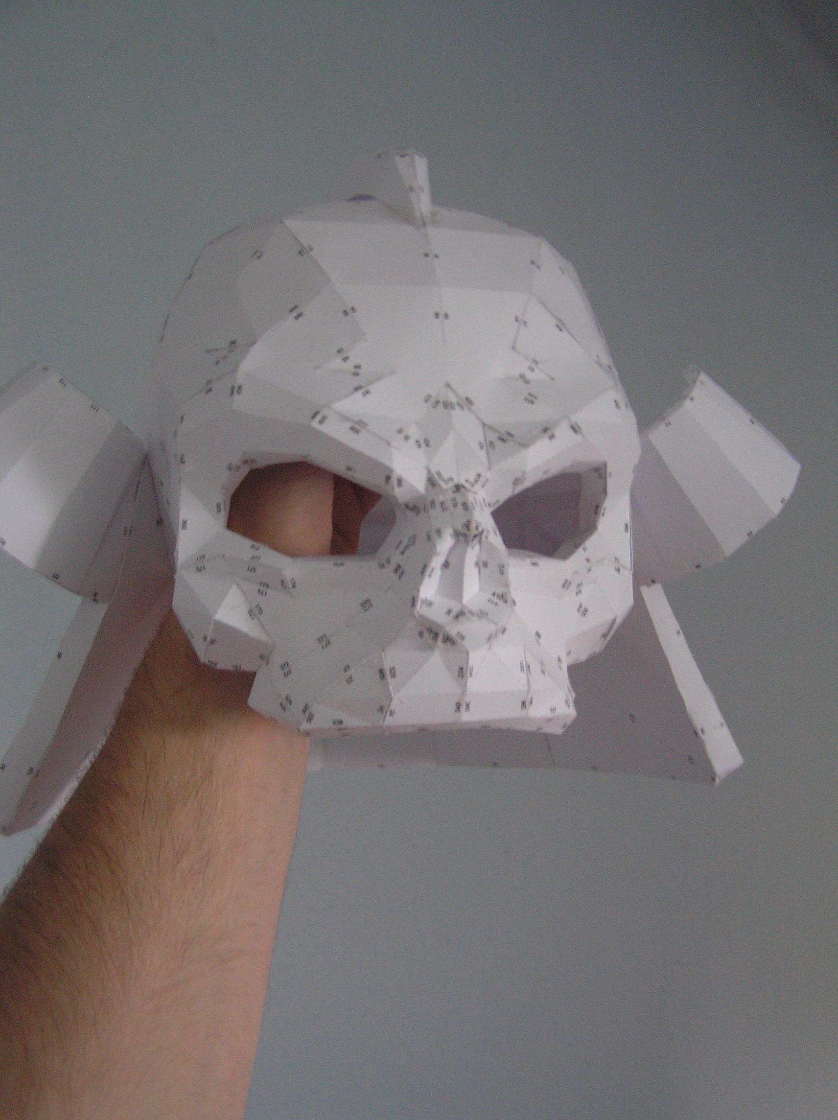Papercraft .pdo file template for Mortal Kombat - Shao Khan Helmet.