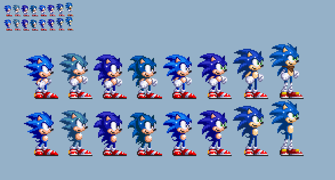 Custom Sonic Sprites! by Blurzapper on Newgrounds