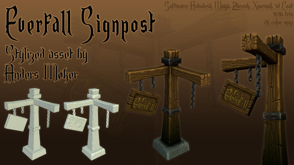 Funky Signposts Stylized Signpost by FoxxTwo on DeviantArt