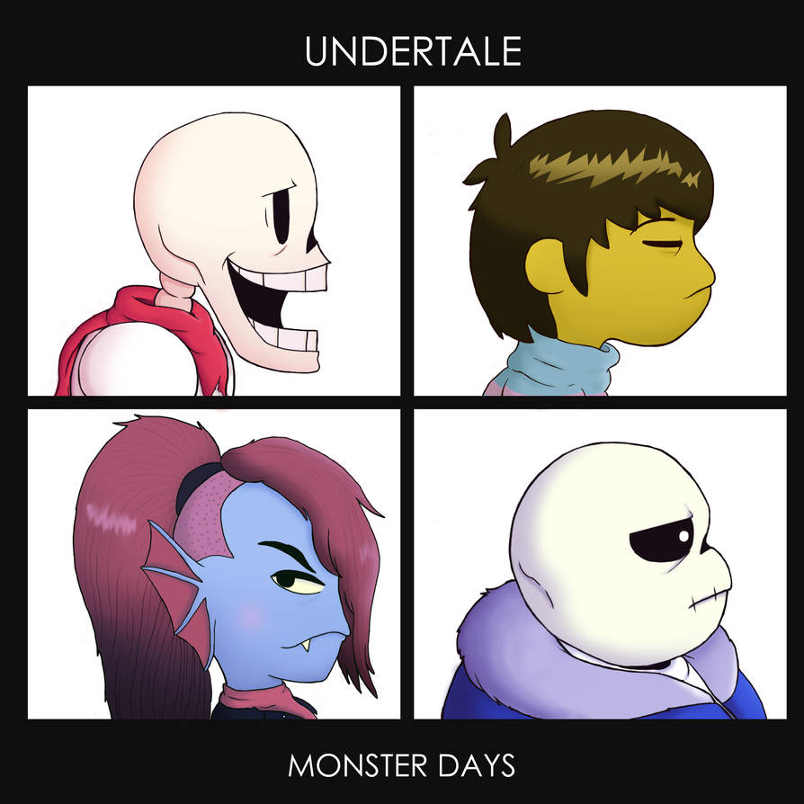 Gozilla Undertale Undertale X Gorillaz by Noggly on DeviantArt