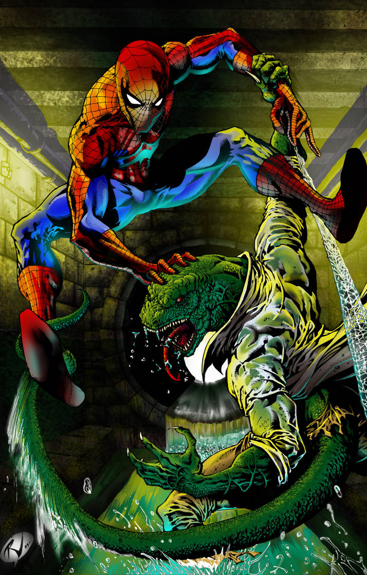 All-New Amazing Spiderman VS The Lizard by TakkunArt on DeviantArt