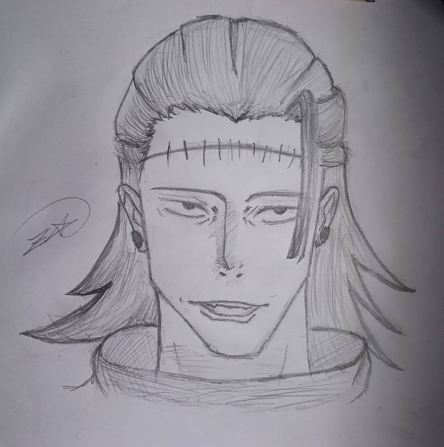 Gento Drawing geto sketch by itz8z4k on DeviantArt