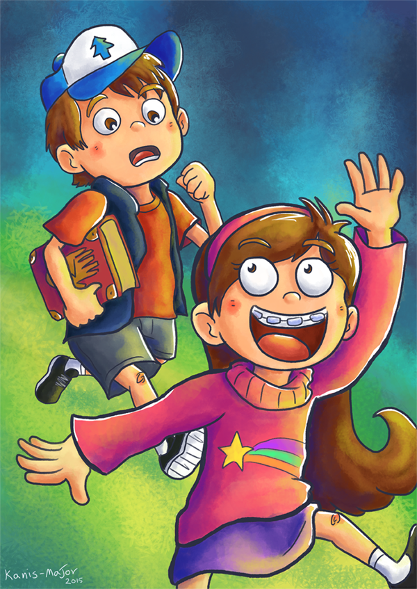 Dipper and Mabel - Commission