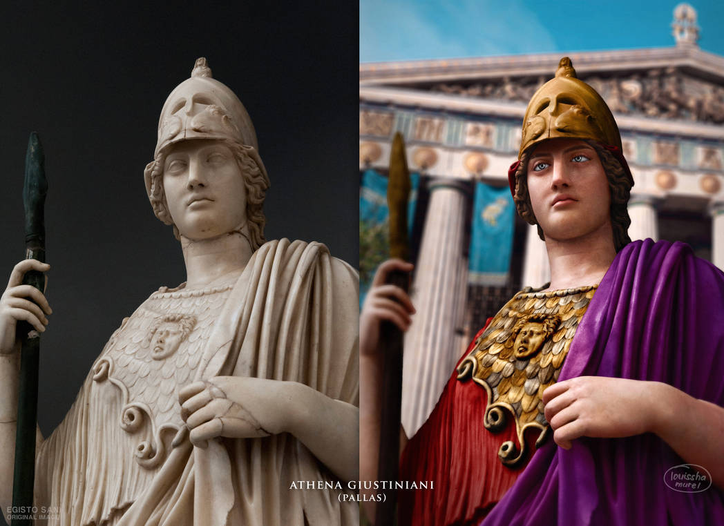 Colorized statue of Athena (Athena Giustiniani) by louisshamurel on ...