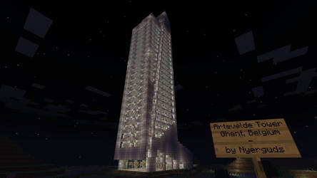 Minecraft - Artevelde Tower (Night)