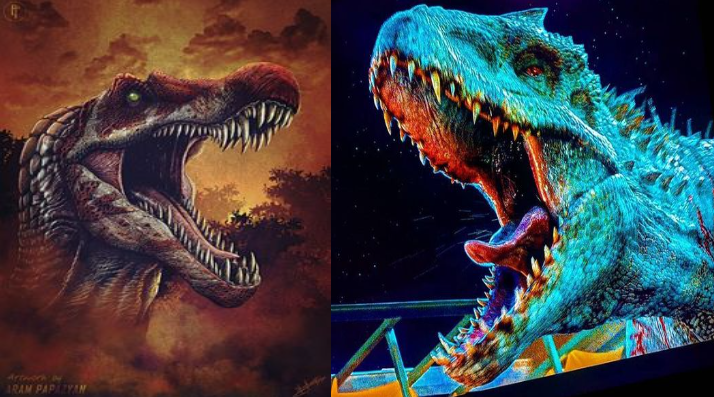 SPINOSAURUS VS INDOMINUS REX By Chbdhbrjb On DeviantArt spinosaurus-vs-indominus-rex-by-chbdhbrjb-on-deviantart