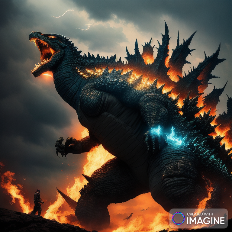 Godzilla King of Monsters: Burning Godzilla  Godzilla wallpaper, Godzilla,  All godzilla monsters