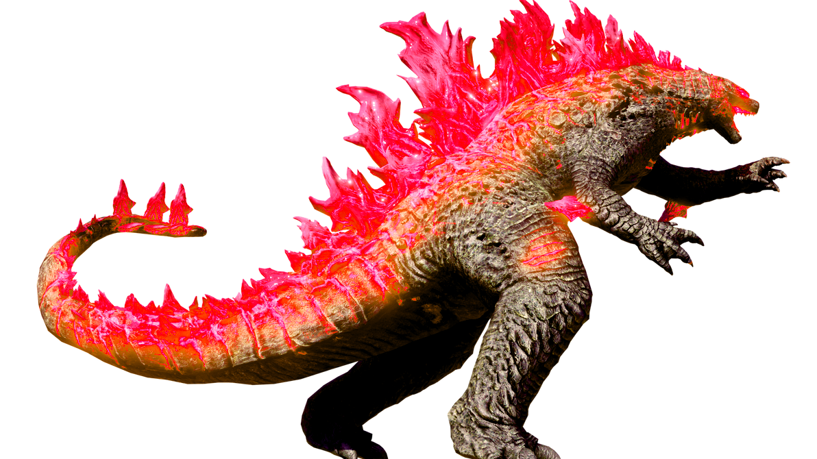 Godzilla Red Ink Godzilla Evolved but Red by chbdhbrjb on DeviantArt