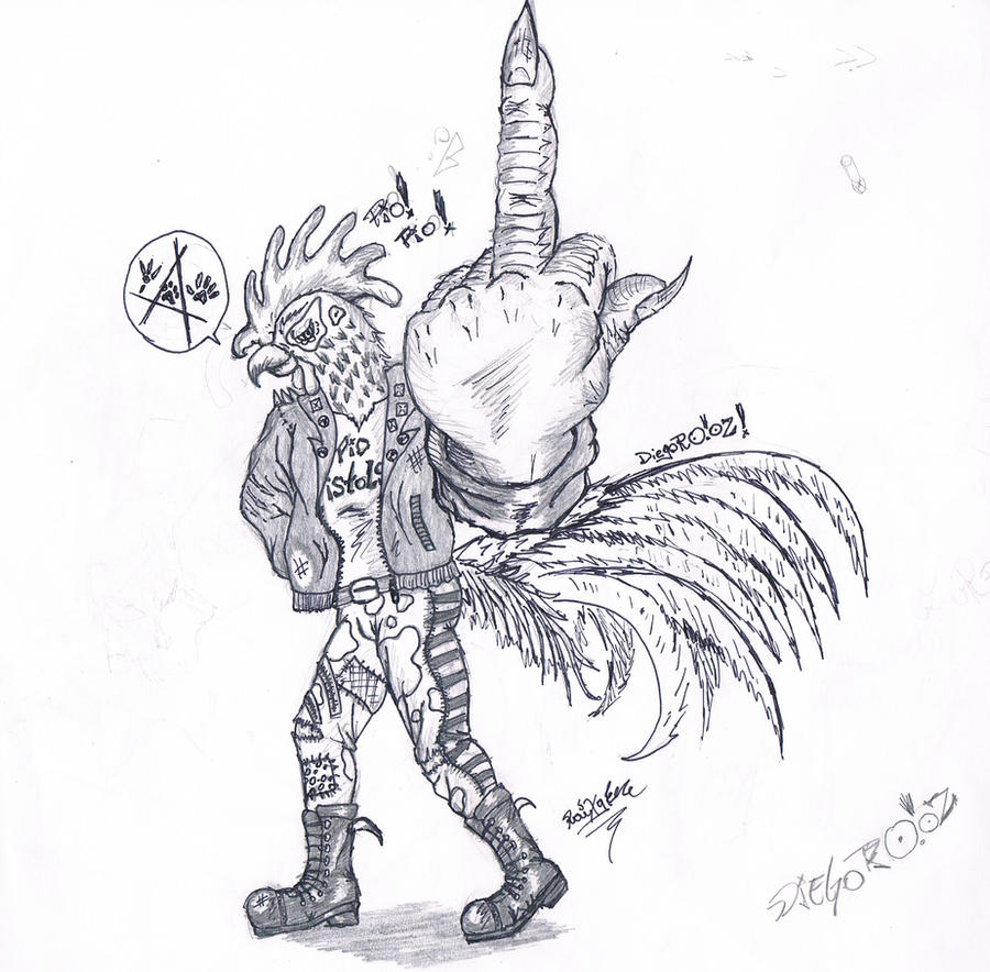 Pollito Punk pollo panK by raiXgerPNK on DeviantArt