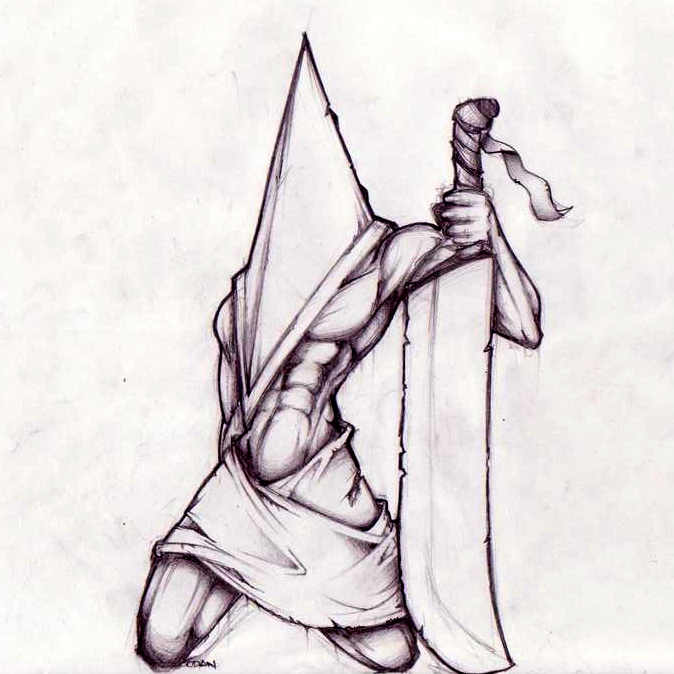 Pyramid Head - Sketch fanart by IALMAR-art on DeviantArt