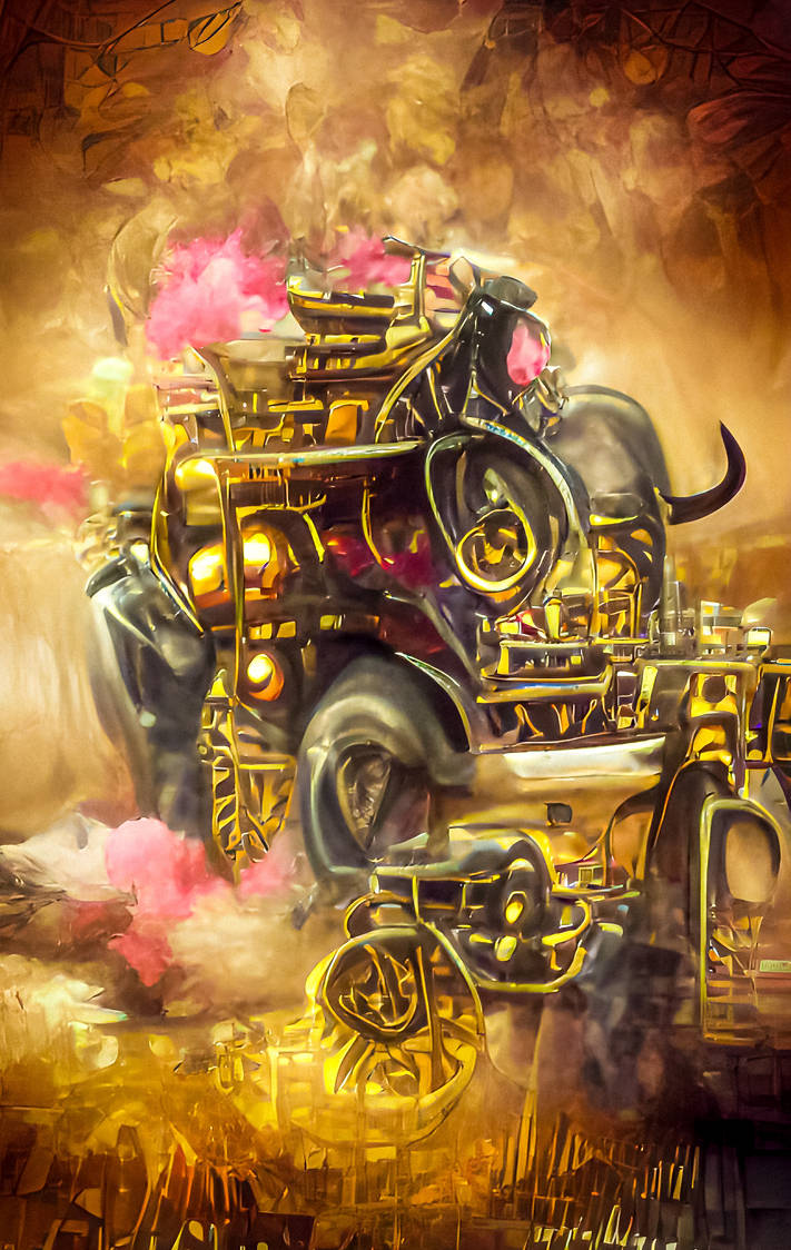 Steampunk Traction Engine by Serendigity-Art on DeviantArt