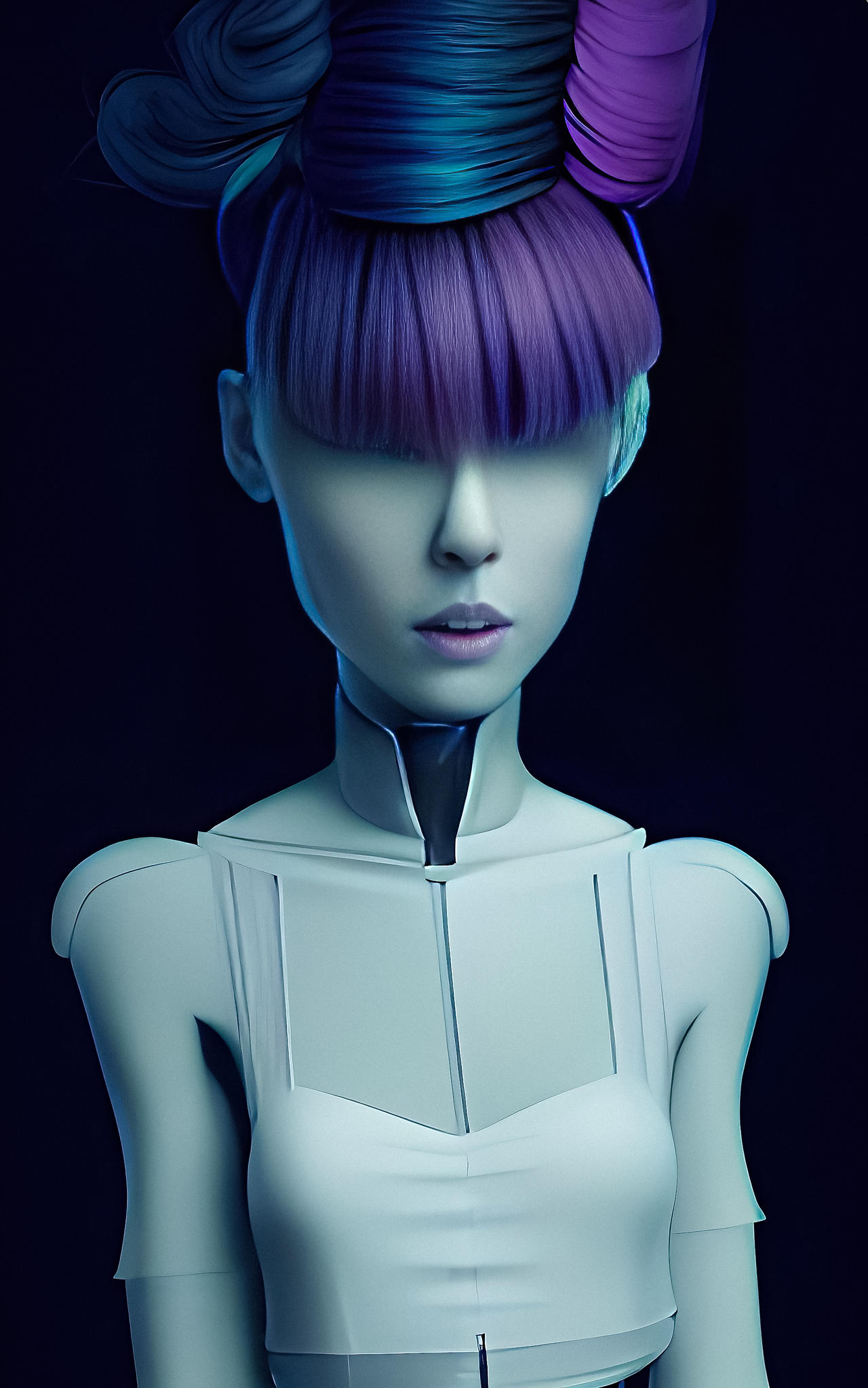 Android Woman Mask Android Woman by Serendigity-Art on DeviantArt