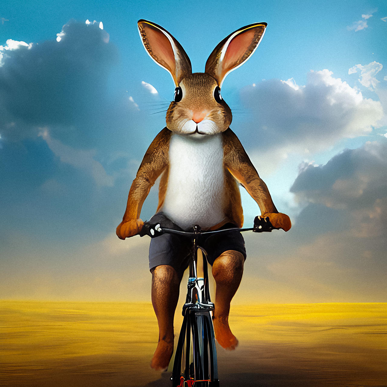 Rabbit Riding a Bike by Serendigity-Art on DeviantArt