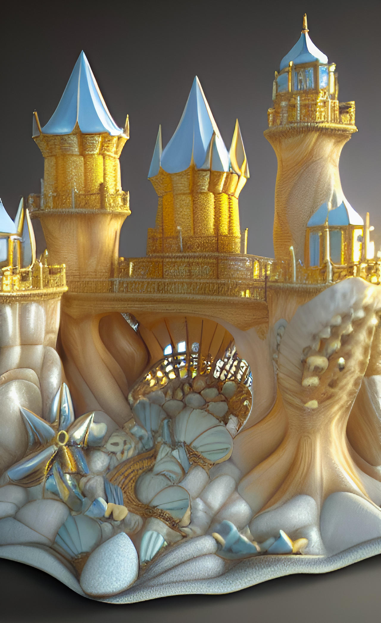 Porcelain Shell Castle by Serendigity-Art on DeviantArt